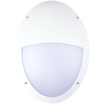 SHADA LED-Oval-Armatur Wandleuchte E27 8,5W 806lm IP66, 2 Cover, EEC: F (0800435) ***RESTPOSTEN***