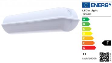 SHADA LED Wand- und Deckenleuchte IP65, 11W, 100-1000lm dimmbar, 3000K/4000K/6000K, 35cm, EEC: F (2710010)