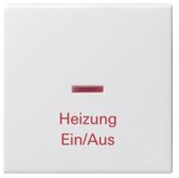 Gira 067827 System 55 Kontrollwippe mit Aufdruck Heizung Ein/Aus Reinweiß seidenmatt ***RESTPOSTEN***