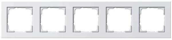 Gira 021522 System 55 Rahmen E2 Reinweiß seidenmatt 5-fach