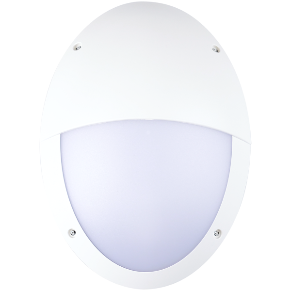 SHADA LED-Oval-Armatur Wandleuchte E27 8,5W 806lm IP66, 2 Cover, EEC: F (0800435) ***RESTPOSTEN***