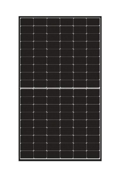 Jinko Solarmodul PV-Modul Photovoltaik 445Wp, Rahmen schwarz/Rückseite weiss, Half Cell (JKM445N-54HL4R-V)